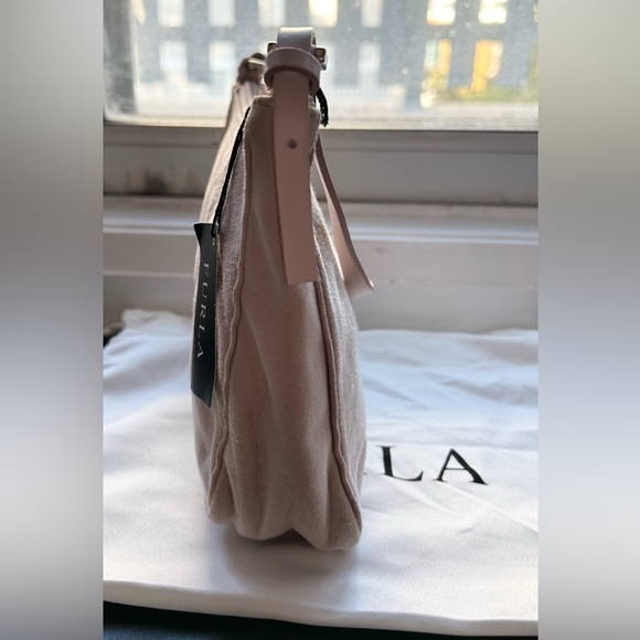 New Authentic Furla Pink Suede Purse - Picture 8 of 15